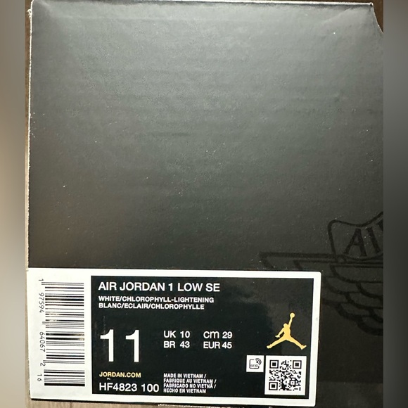 Men’s Size 11 Air Jordan 1 Low SE (NEW) HF4823 100 (No Box Lid) - Picture 12 of 12